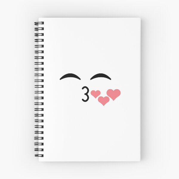 Item preview, Cute kawaii kissing hearts face designed and sold by BlushyPrint.