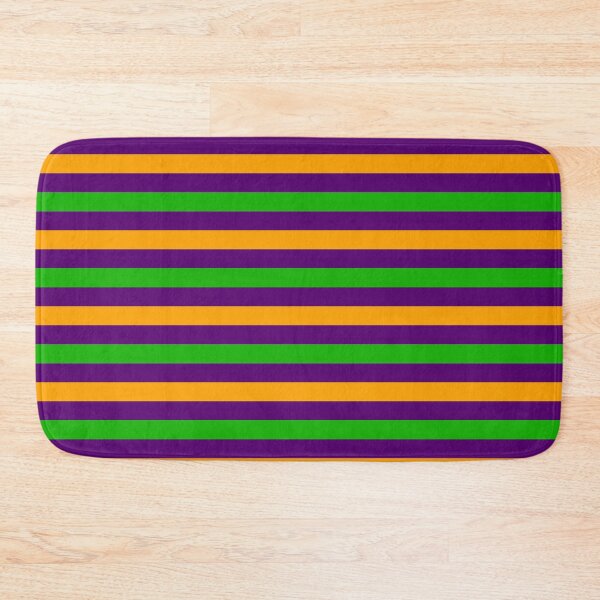 Item preview, Yellow And Green Stripes Design Purple  designed and sold by PatternTitan.