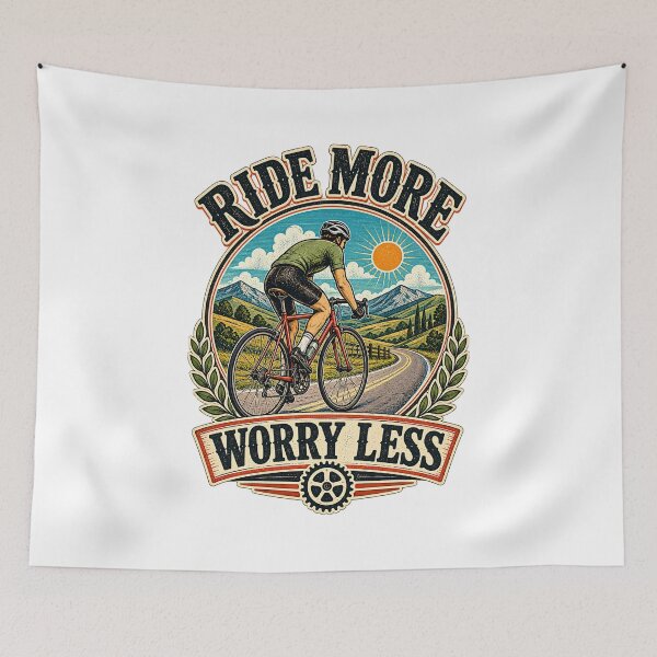 Item preview, Ride More Worry Less Cycling Bicycle designed and sold by Haji  Kamora.