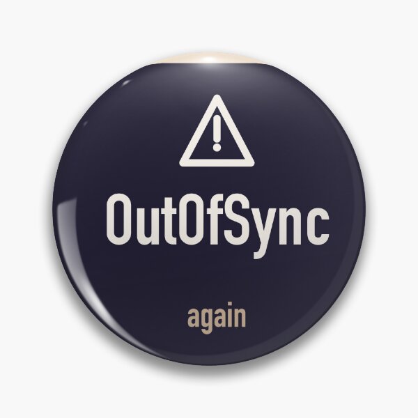 Item preview, OutOfSync Again GitOps Laptop Sticker designed and sold by Power Designs.