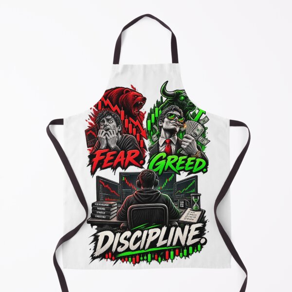 Item preview, Fear Greed Discipline Trading Psychology designed and sold by NovaMoodCo.