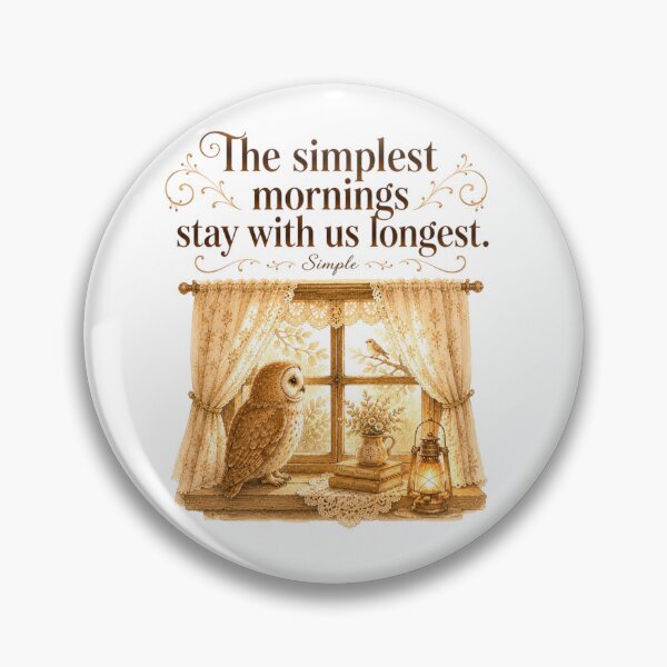 Item preview, The Simplest Mornings Stay With Us Longest Vintage Owl Window designed and sold by AQUILAKREO.