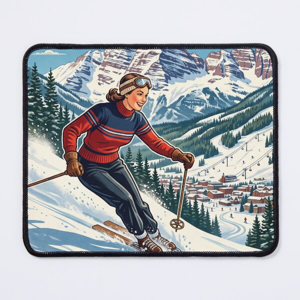 Item preview, Aspen – Skiing in the Rockies designed and sold by Theodor Decker.