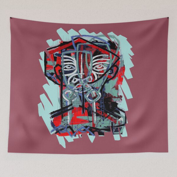 Item preview, Handmade Neo-Expressionist Symmetry Portrait - Centered Soul designed and sold by supernikol.