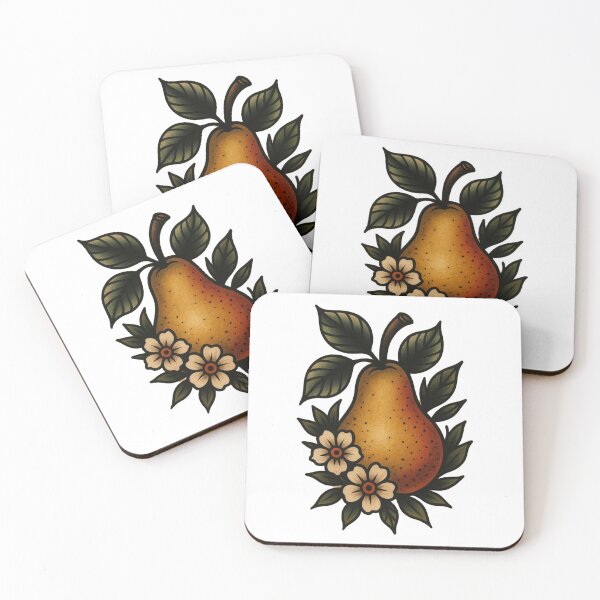 Item preview, Golden Pear with Blossoms and Leaves designed and sold by brastonvilager.