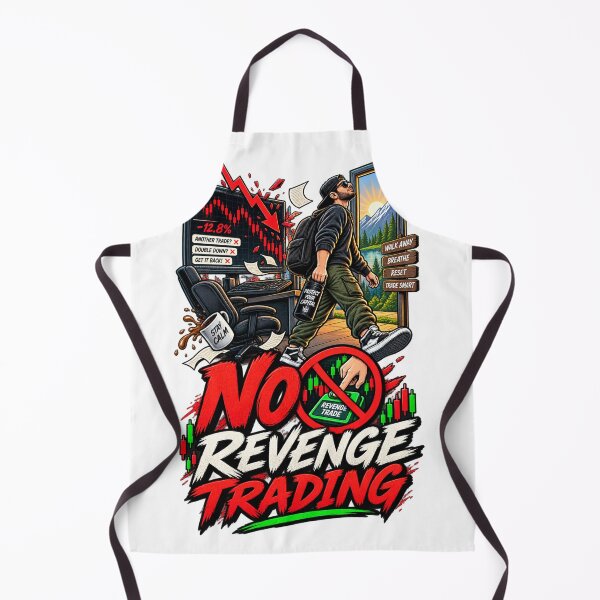 Item preview, No Revenge Trading Funny Trader Design designed and sold by NovaMoodCo.