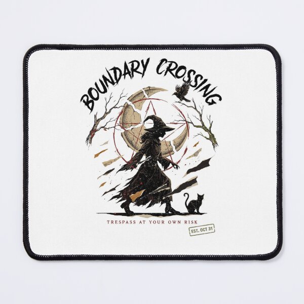 Item preview, Boundary Crossing Witch Halloween Design Graphic Tee v1 designed and sold by DarylWelsh2024.