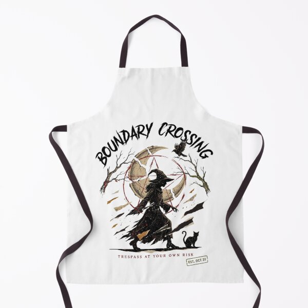 Item preview, Boundary Crossing Witch Halloween Design Graphic Tee v1 designed and sold by DarylWelsh2024.