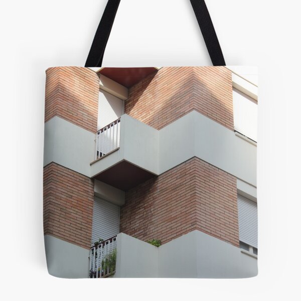 Item preview, Geometric Red Brick Balconies and Windows designed and sold by Guim-de-Pablos.