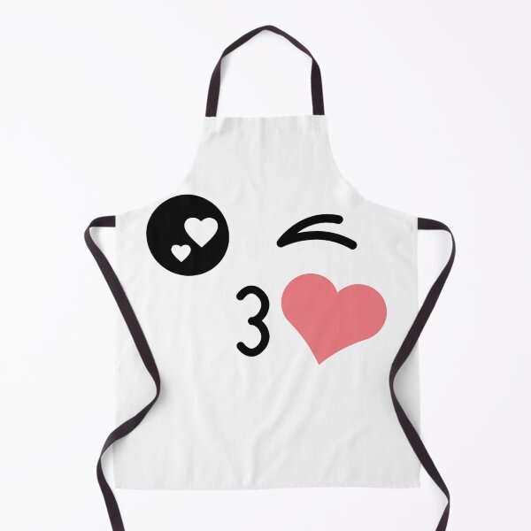 Item preview, Cute kawaii winky kissing heart face designed and sold by BlushyPrint.