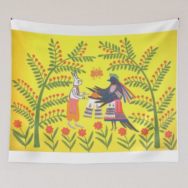 Item preview, A Hare's Birthday Party - Poster designed and sold by LILLIANSTRANGEy.
