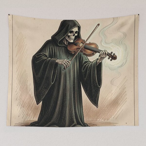 Item preview, The Grim Reaper playing the violin. designed and sold by MagelliShop.