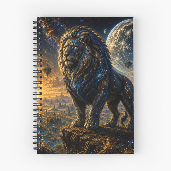 Item preview, Cosmic Lion—Guardian of the Celestial Realm designed and sold by ZYVARENNE.