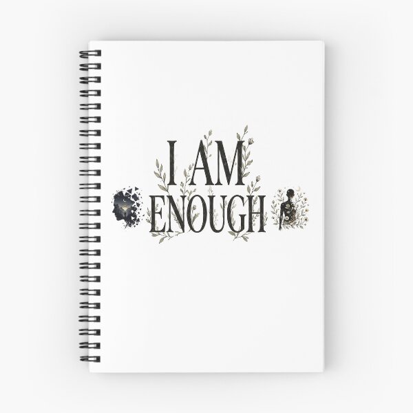 Item preview, I AM ENOUGH - Self Worth & Mental Health Minimalist Design designed and sold by MJ Fan 1996.