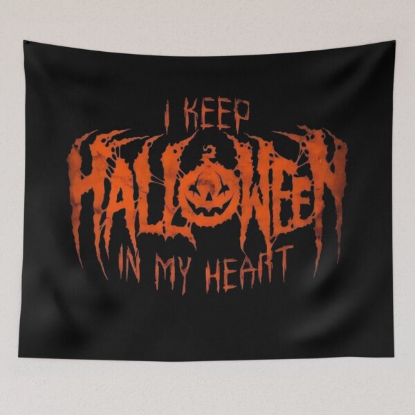 Item preview, I Keep Halloween In My Heart Death Metal designed and sold by DarkOriginArts.