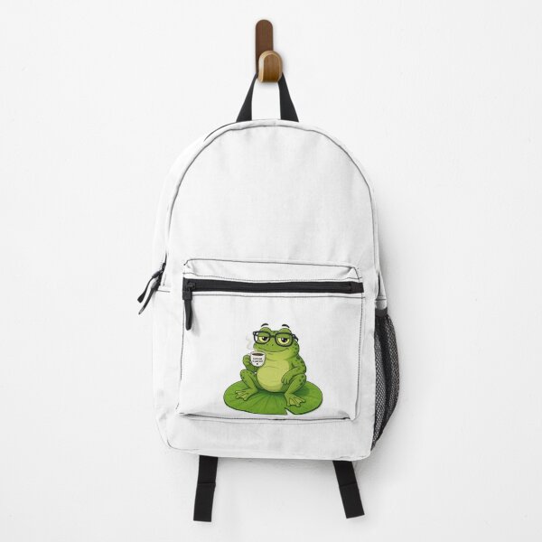 Item preview, Funny Frog Drinking Coffee Cartoon designed and sold by Meemana.
