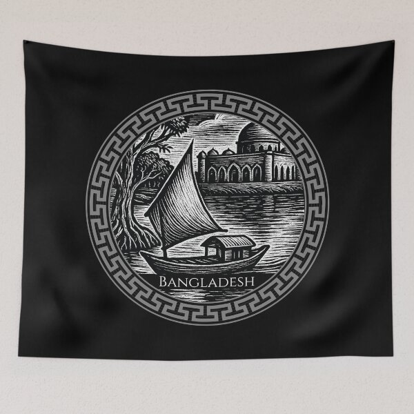 Item preview, Bangladesh Vintage Woodcut Art designed and sold by Thistle-TShop.