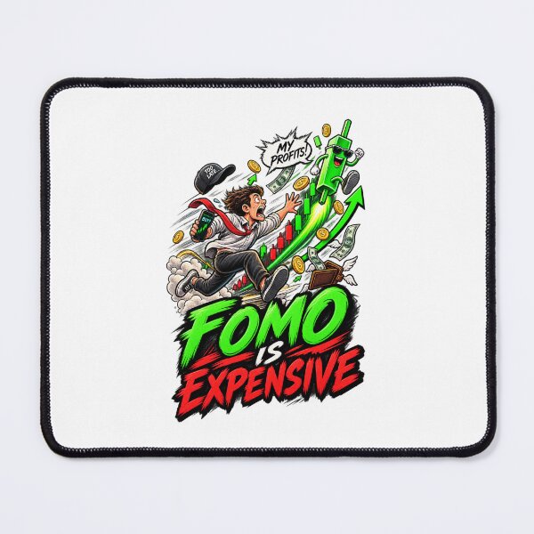 Item preview, FOMO Is Expensive Funny Trading Design designed and sold by NovaMoodCo.
