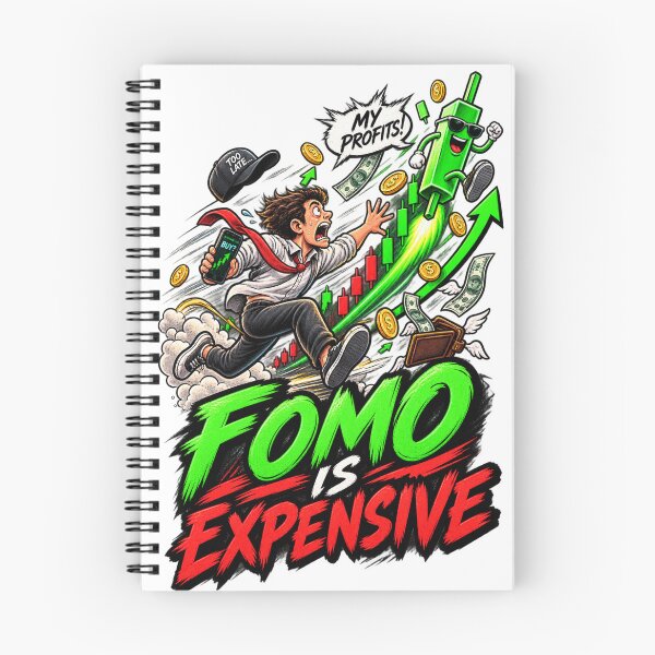 Item preview, FOMO Is Expensive Funny Trading Design designed and sold by NovaMoodCo.