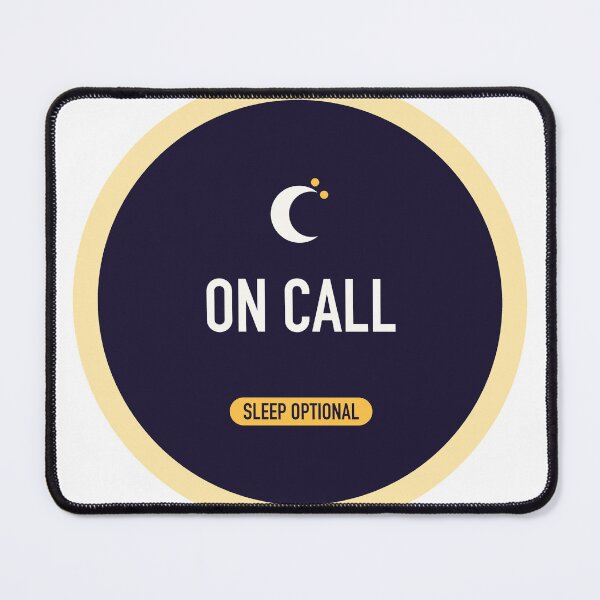 Item preview, On Call Sleep Optional Laptop Sticker designed and sold by Power Designs.