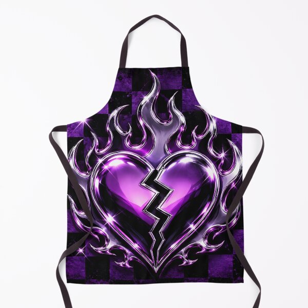 Item preview, Checkered Flame Heart Y2K Emo Design designed and sold by StaticHeart2000.