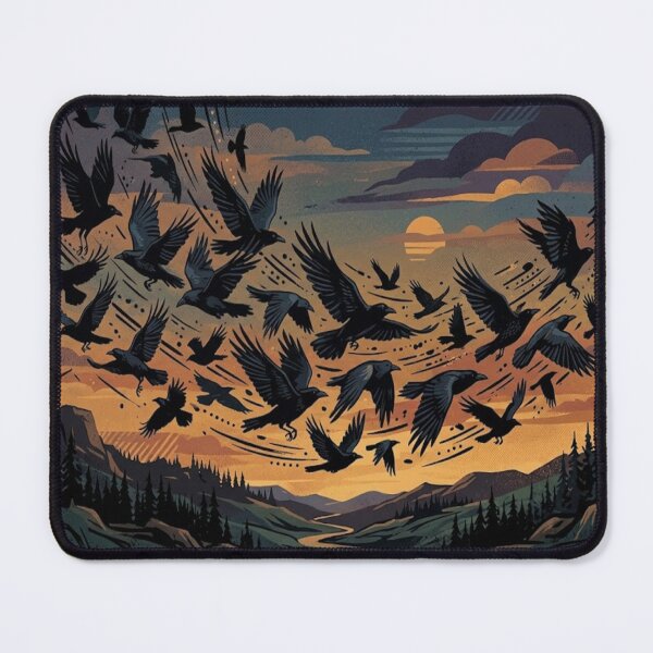Item preview, crows in an autumn sky designed and sold by GAWPAWshop.