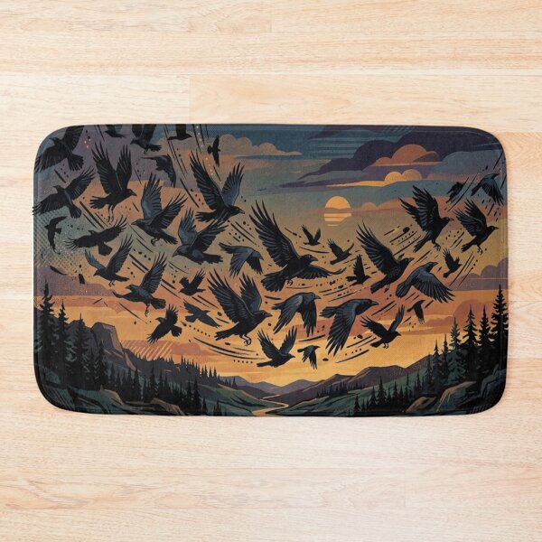 Item preview, crows in an autumn sky designed and sold by GAWPAWshop.