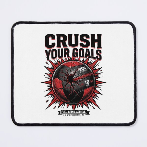 Item preview, Crush Your Goals Medicine Ball Gym Fitness designed and sold by StickVerse by Owais.