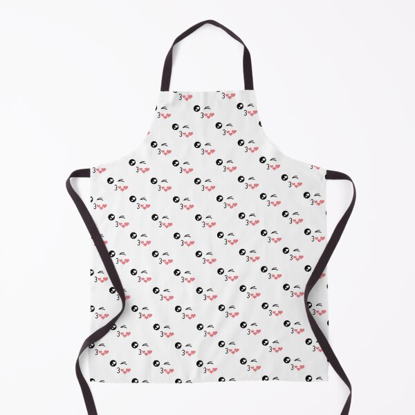 Item preview, Cute kawaii winky kissing hearts face pattern designed and sold by BlushyPrint.