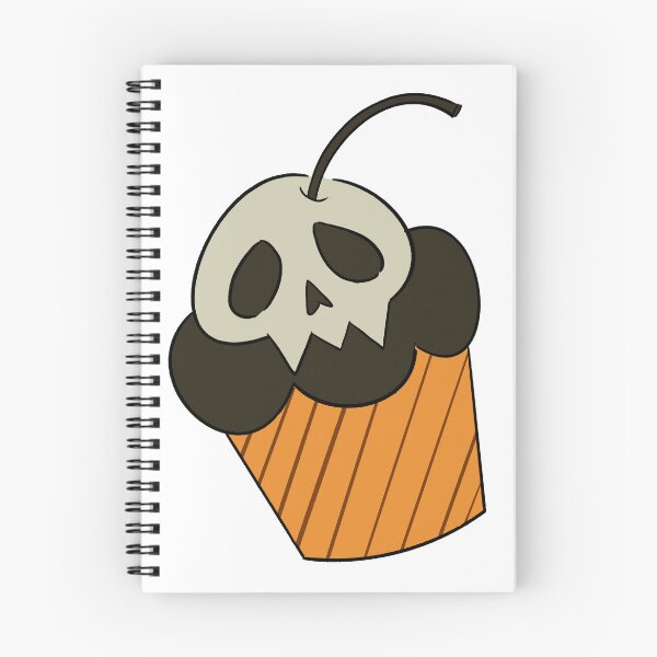 Item preview, Halloween Skull Cupcake Illustration designed and sold by Halo Design.