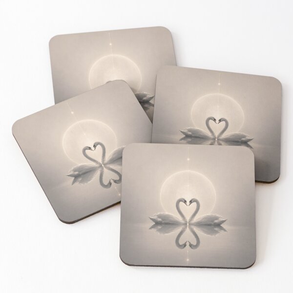 Item preview, The Quiet Union – Spiritual Swan Love Art designed and sold by SacredLensV.