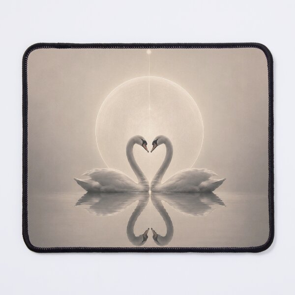 Item preview, The Quiet Union – Spiritual Swan Love Art designed and sold by SacredLensV.