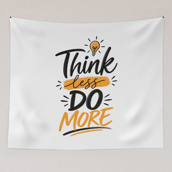 Item preview, Think Less, Do More designed and sold by Side Quest Co..