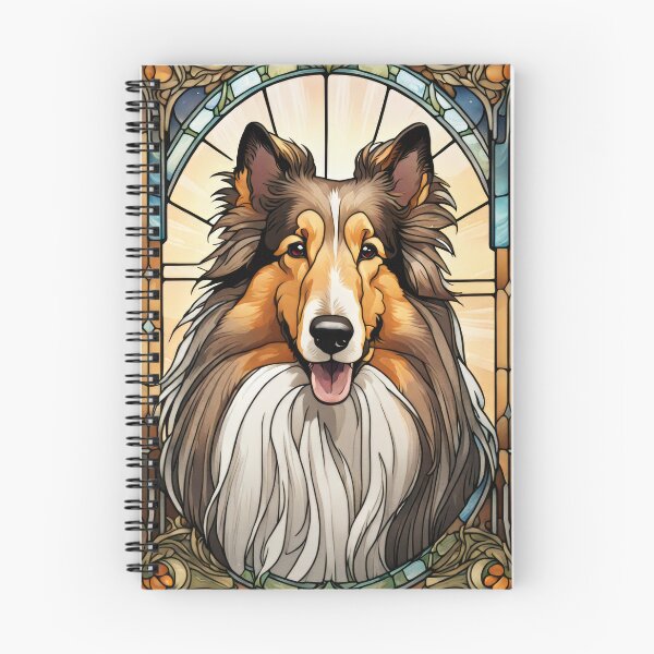 Item preview, Rough Collie Stained Glass Portrait Art designed and sold by pinkal.