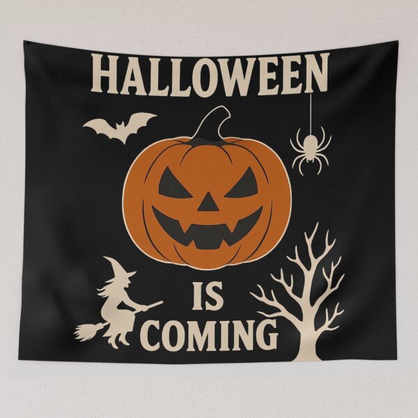 Item preview, Halloween Is Coming Minimalist Pumpkin designed and sold by DarkOriginArts.
