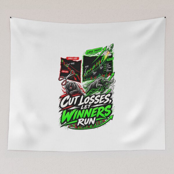 Item preview, Cut Losses Let Winners Run Trading designed and sold by NovaMoodCo.
