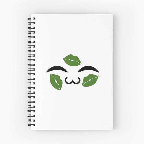 Item preview, Cute kawaii uwu green kiss marks face designed and sold by BlushyPrint.