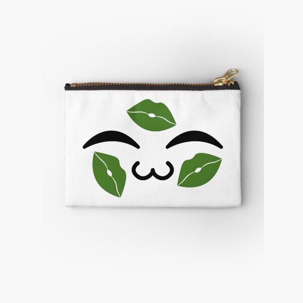 Item preview, Cute kawaii uwu green kiss marks face designed and sold by BlushyPrint.