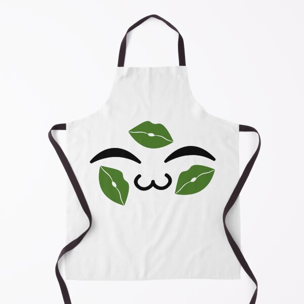 Item preview, Cute kawaii uwu green kiss marks face designed and sold by BlushyPrint.