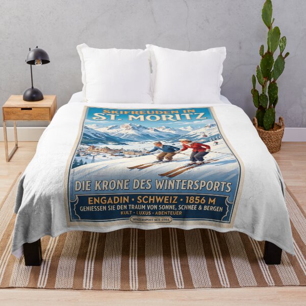 Item preview, Skiing fun in St. Moritz designed and sold by Theodor Decker.
