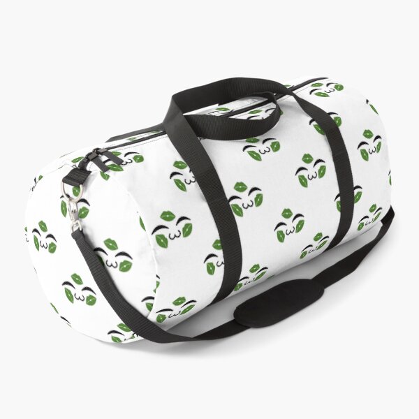 Item preview, Cute kawaii uwu green kiss marks face pattern designed and sold by BlushyPrint.