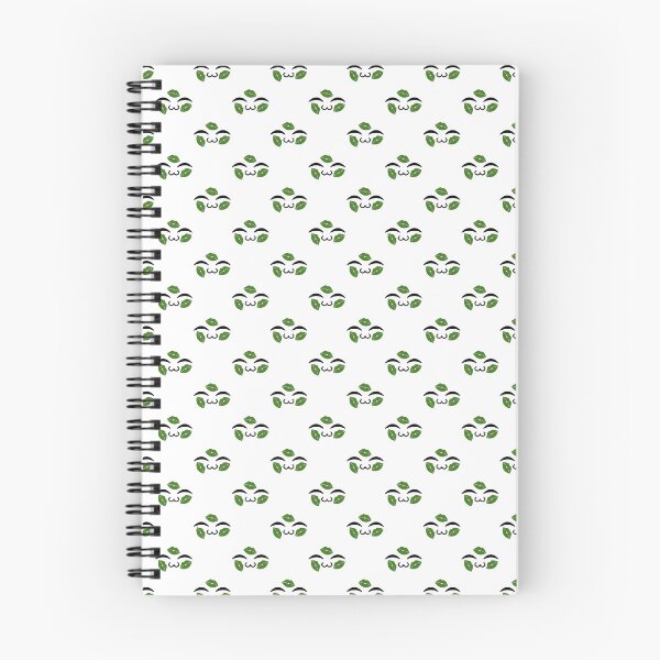 Item preview, Cute kawaii uwu green kiss marks face pattern designed and sold by BlushyPrint.