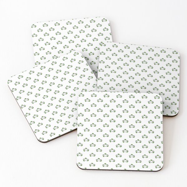Item preview, Cute kawaii uwu green kiss marks face pattern designed and sold by BlushyPrint.