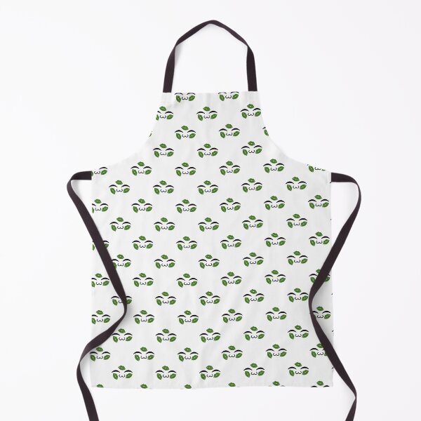 Item preview, Cute kawaii uwu green kiss marks face pattern designed and sold by BlushyPrint.