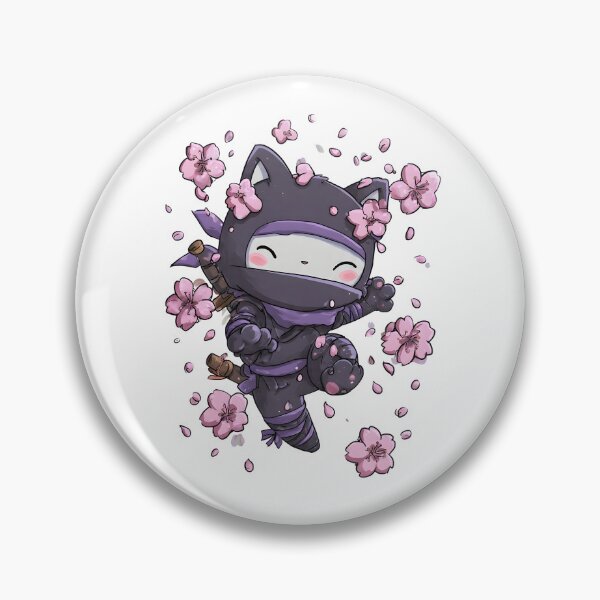 Item preview, Ninja cat with shuriken designed and sold by cutemakerotart.