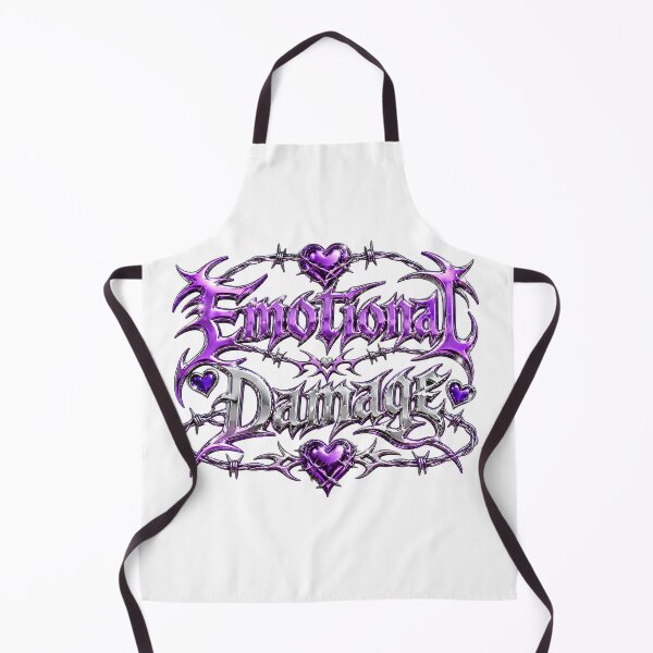 Item preview, Emotional Damage Chrome Y2K Tribal Text designed and sold by StaticHeart2000.