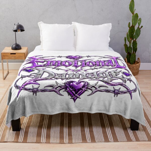 Item preview, Emotional Damage Chrome Y2K Tribal Text designed and sold by StaticHeart2000.