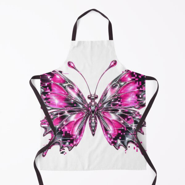 Item preview, Glitch Butterfly Y2K Cybercore Scanline Design designed and sold by StaticHeart2000.