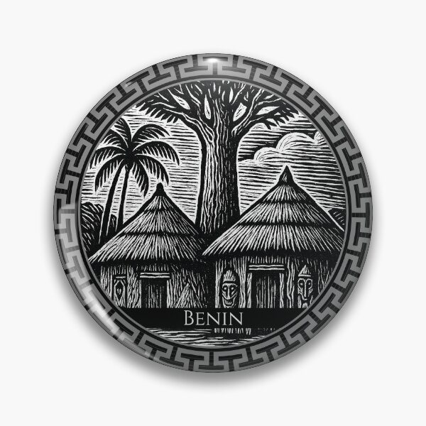 Item preview, Benin Vintage Woodcut Art designed and sold by Thistle-TShop.
