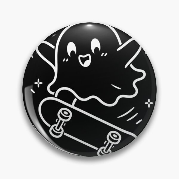 Item preview, Cute Ghost Skateboarding Trick – Kawaii Skateboarder Ghost designed and sold by SakuraHQ.